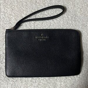 Kate Spade Black Textured Clutch